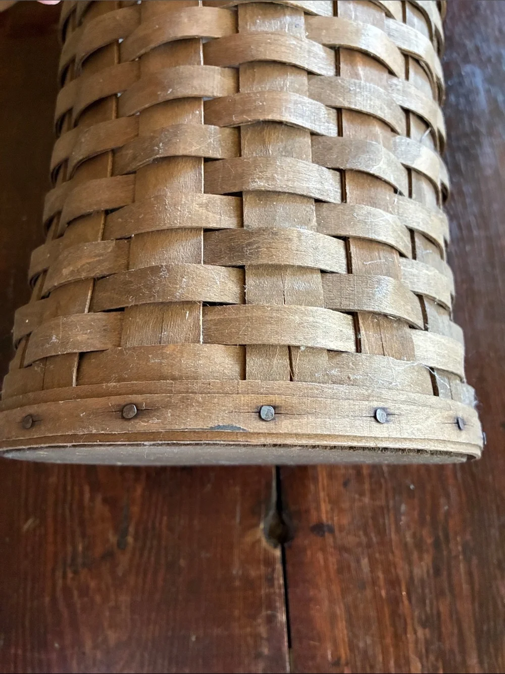 Longaberger Brown Woven Floor Umbrella basket
